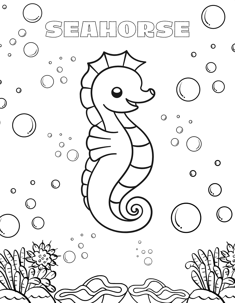 Under the Sea: A Coloring Journey