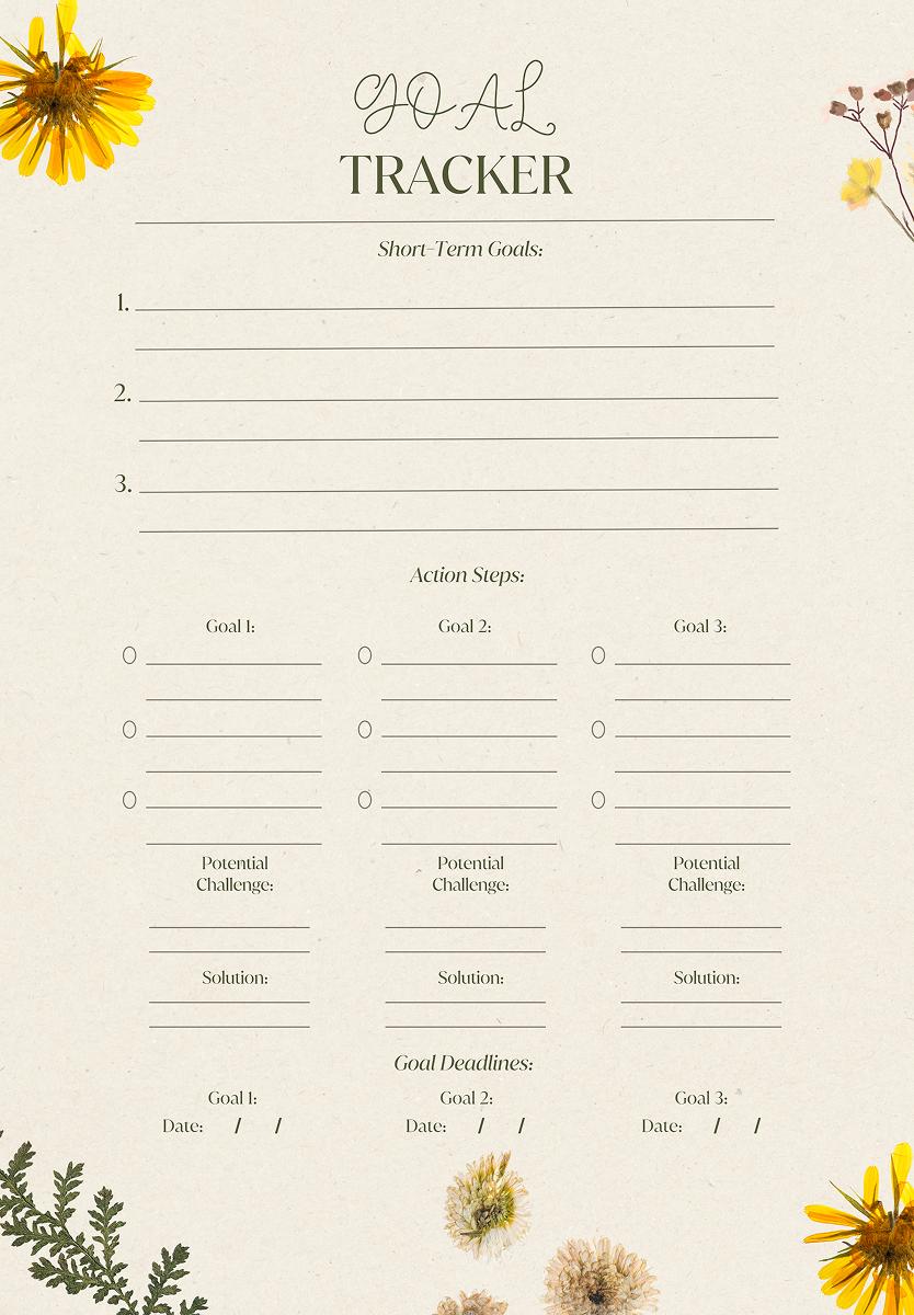 Journey to Bloom: A 90-Day Guided Journal for Goals, Gratitude, and Growth